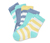 Ponožky z biobavlny, různobarevné, 5 párů