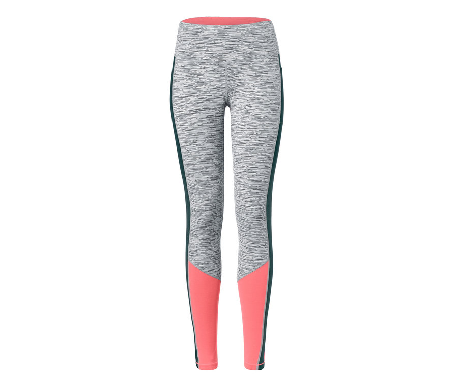 Sportovní legíny ve stylu color blocking.