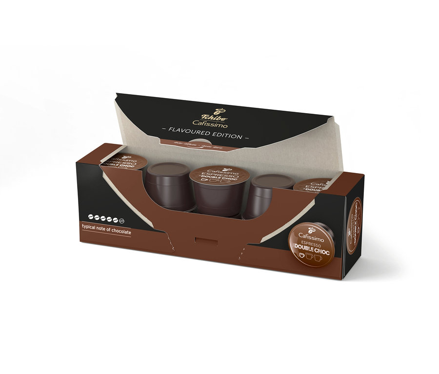 Balení kapslí Cafissimo Flavoured Espresso – Double Choc.