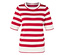 Proužky v červené a bílé barvě