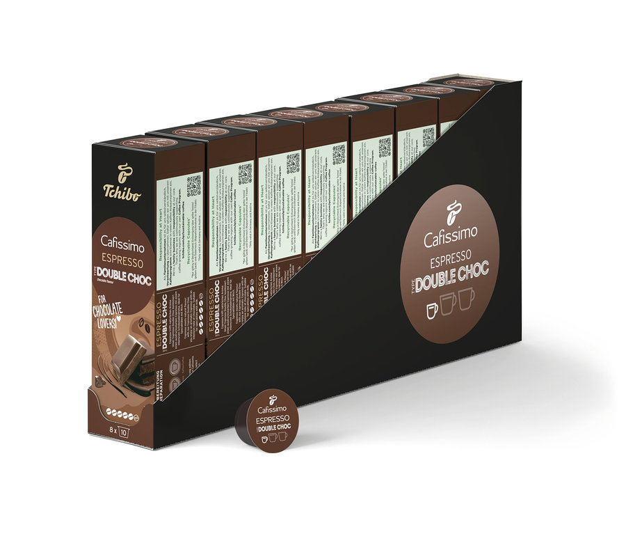 Balení kapslí Cafissimo Flavoured Espresso – Double Choc.