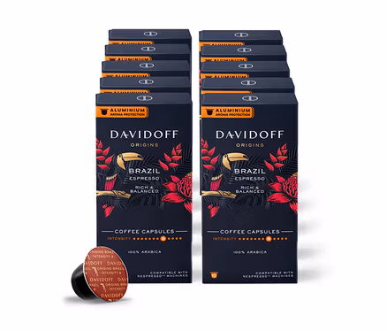 Balení kapslí DAVIDOFF CAFÉ ORIGINS Brazil.