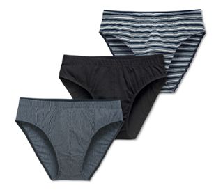 1x modro-bílé proužky, 1x modro-bílé jemné proužky, 1x tmavě modrá
