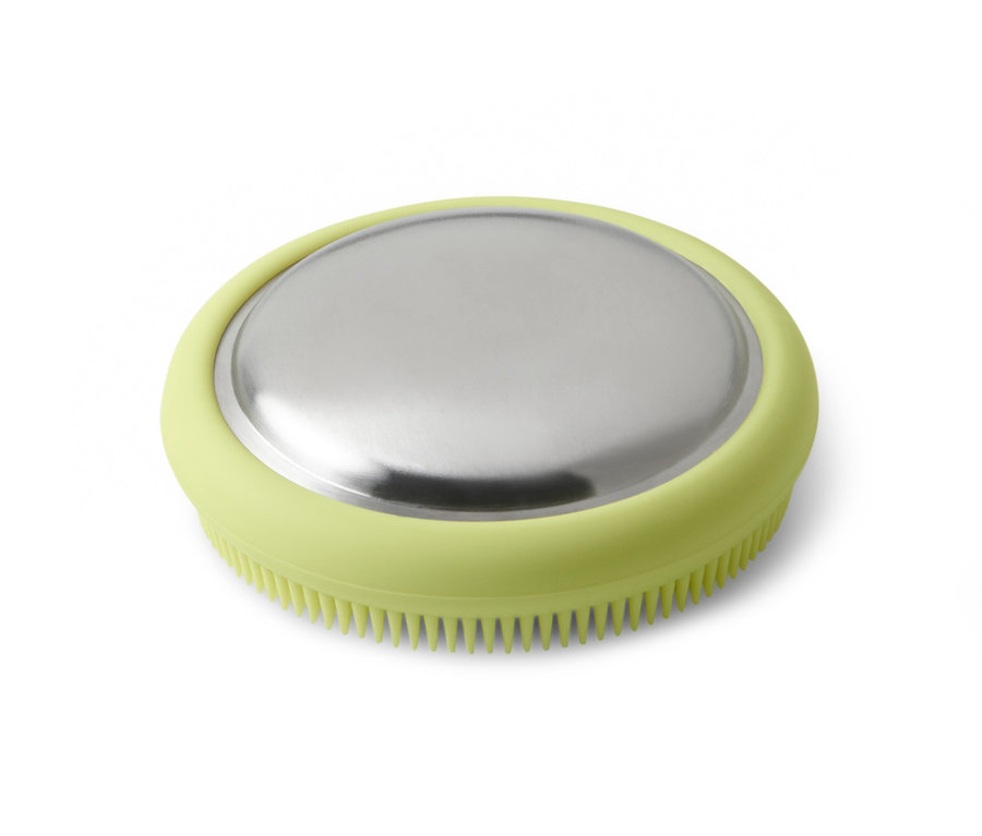 Nerezové mýdlo s funkcí kartáče.