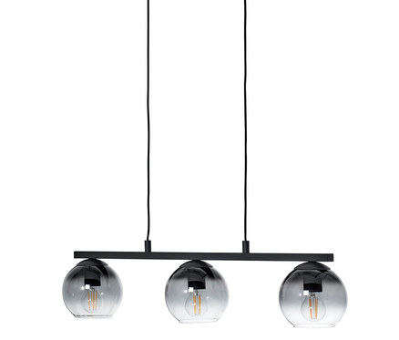 Závěsné svítidlo se stínítky z kouřového skla