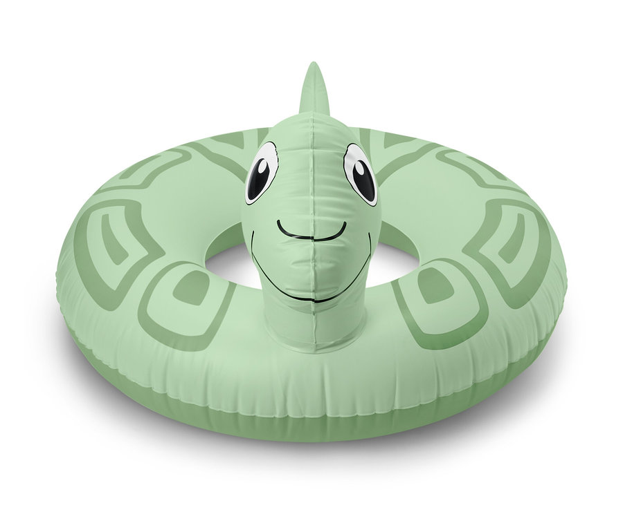 Zelený plavecký kruh Želva s motivem želvy.