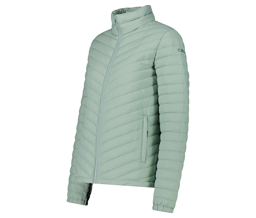 Světle zelená prošívaná bunda na zip.