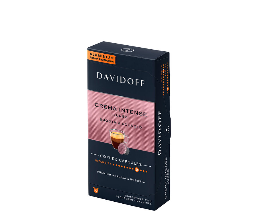 Balení 10 kapslí DAVIDOFF CAFÉ Crema Intense.