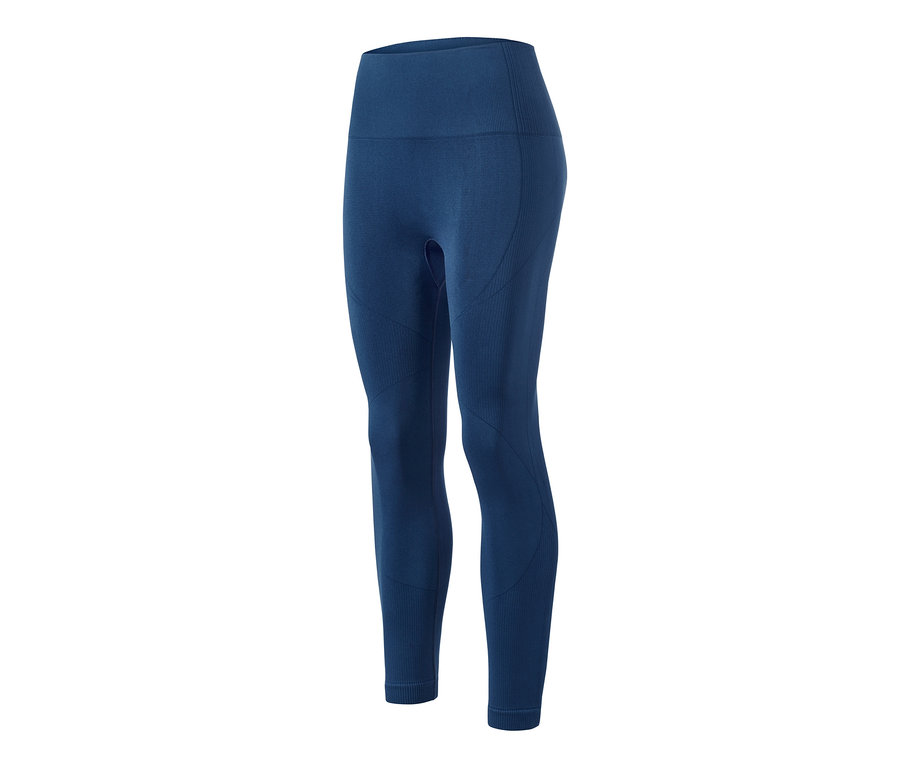 Detailní pohled na 7/8 bezešvé funkční sportovní legíny.