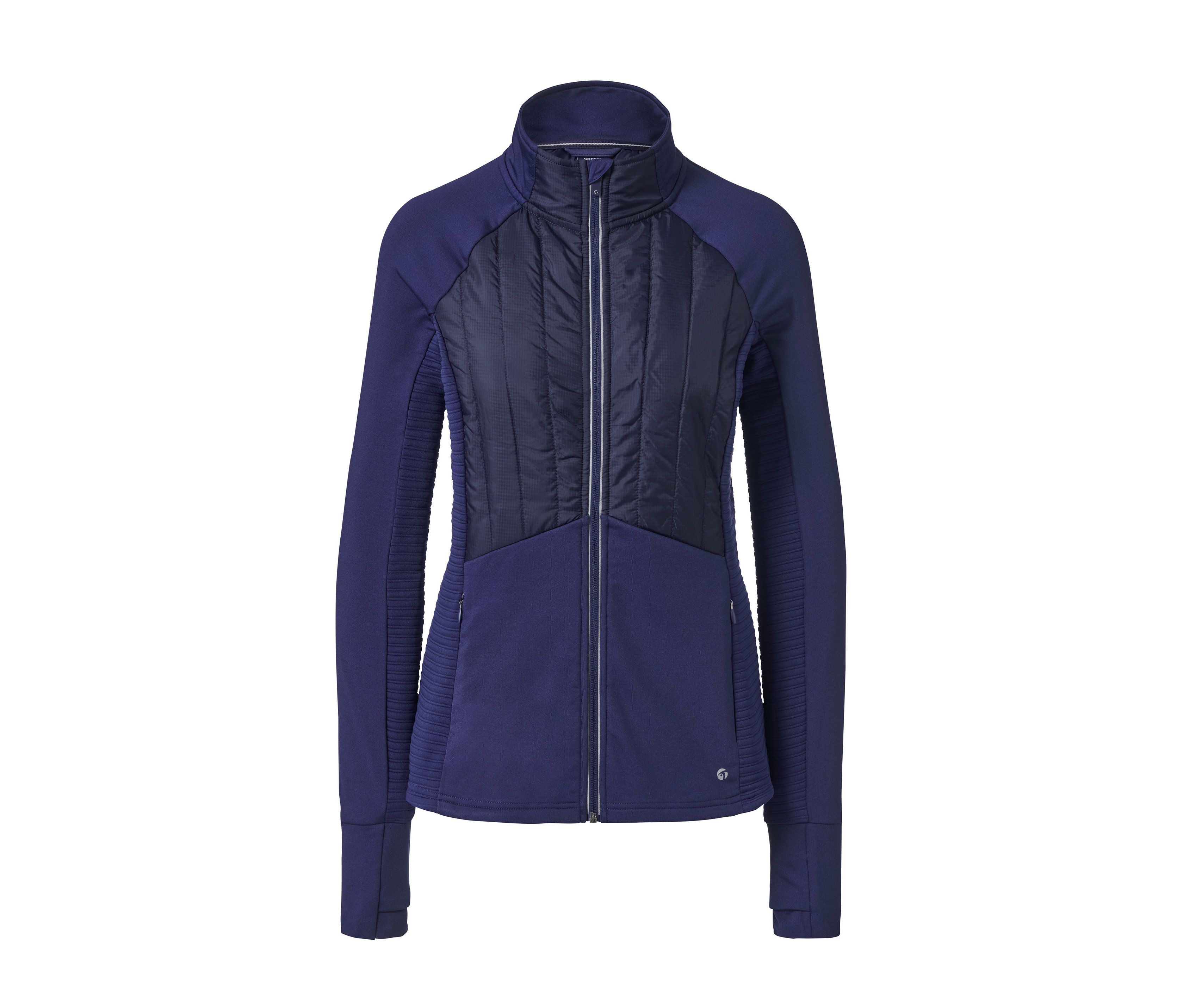 Termobunda v kombinaci tmavě modré a fialové barvy.