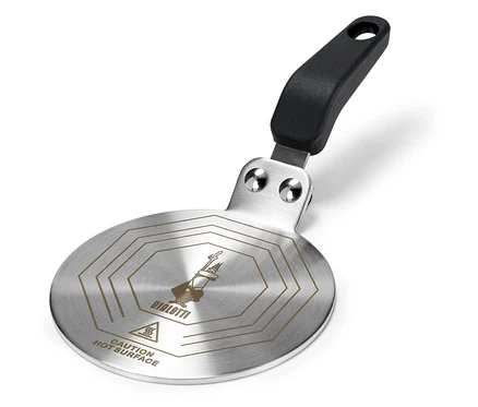 Indukční plotýnka »Bialetti«, 13 cm, s černou rukojetí.