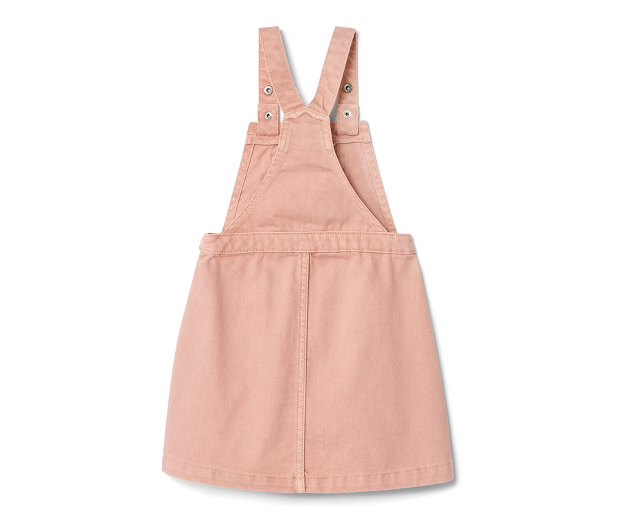 Růžové dívčí šaty s laclem.