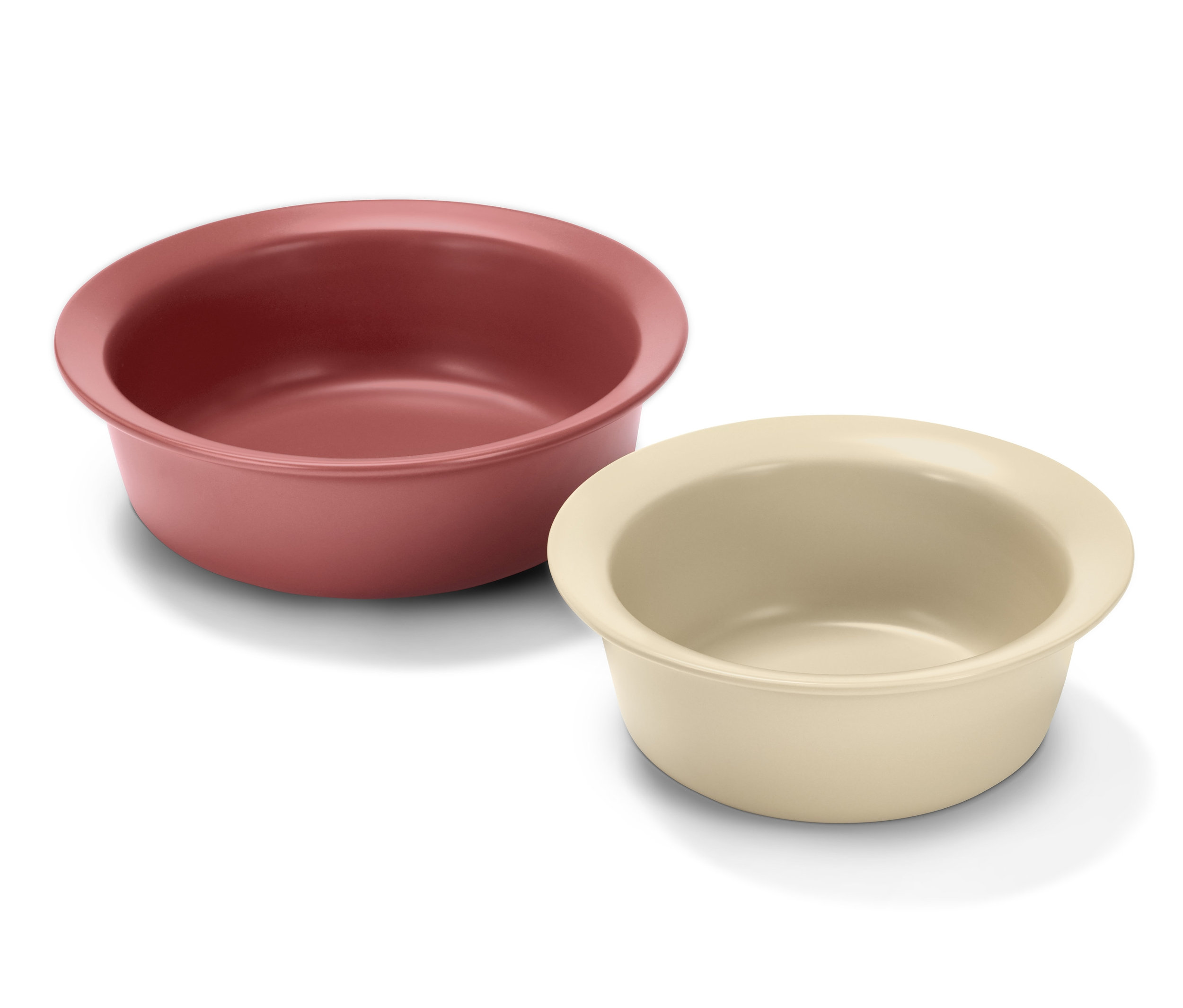 Dvě porcelánové zapékací formy.