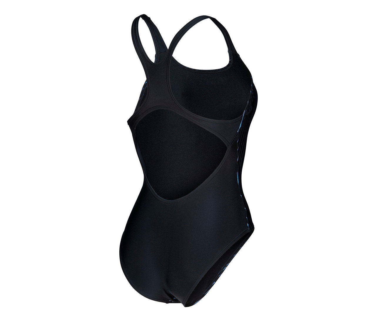 Detailní pohled zezadu na dámské plavky arena Feel Hyacinth Swim Pro Back.