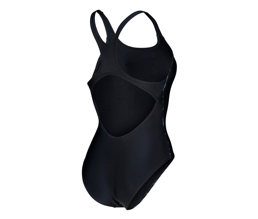 Detailní pohled zezadu na dámské plavky arena Feel Hyacinth Swim Pro Back.