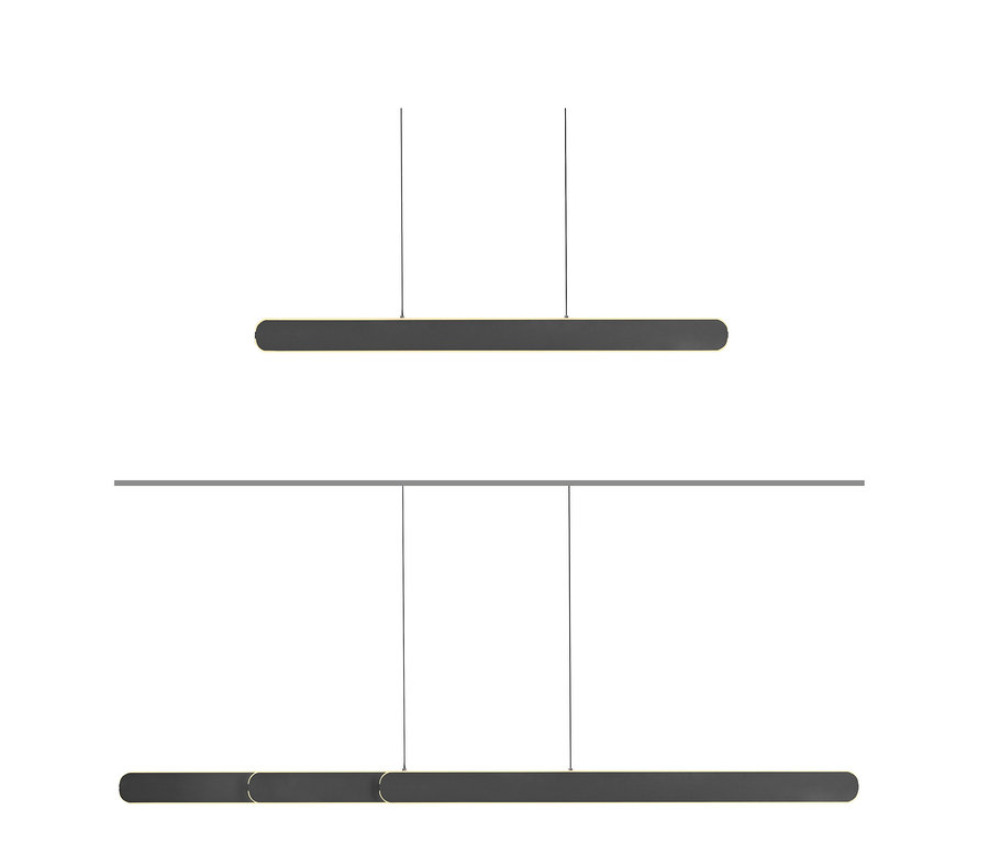Černá LED závěsná lampa Paul Neuhaus »Adriana Round«.