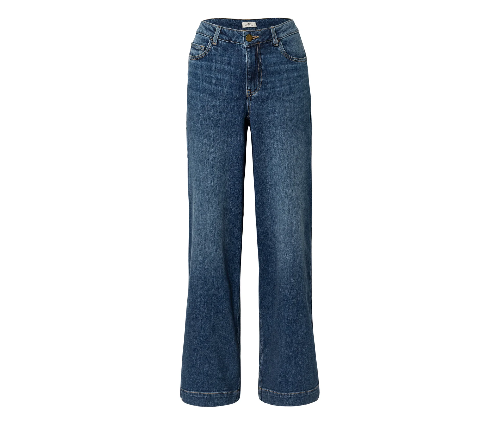 Džíny super wide – střih »Lexi«, mid blue denim