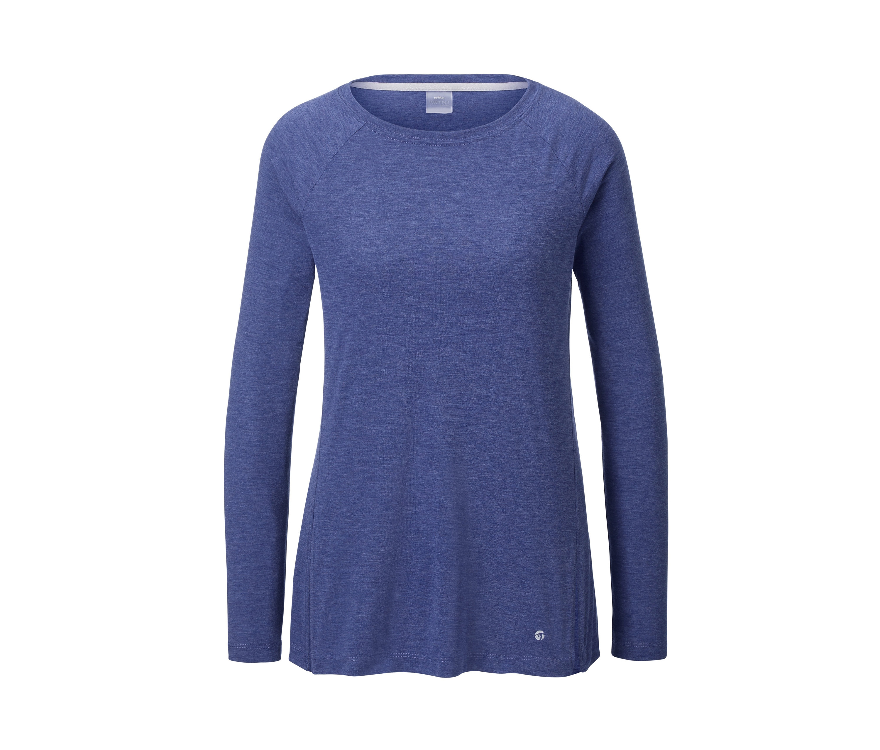 Modré wellness triko s dlouhým rukávem.