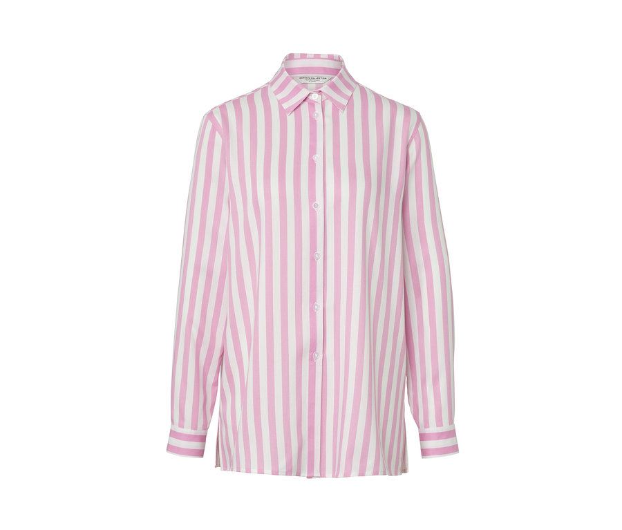 Růžová proužkovaná halenka.