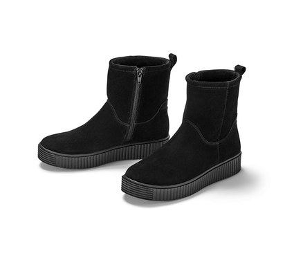 Kotníkové boty ze semišové kůže