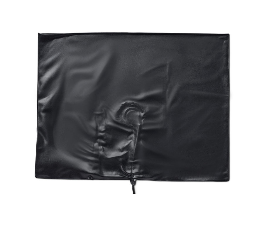 Černá podložka se senzorem pod rohožku s vánoční hudbou.