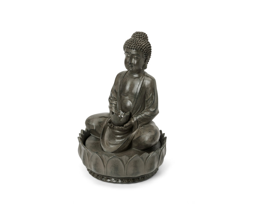 Zahradní fontána Buddha.