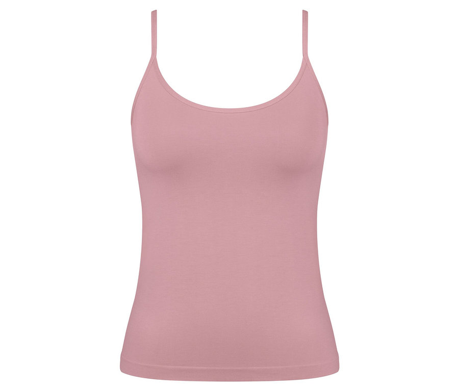 Růžový top se špagetovými ramínky sloggi GO Sense.