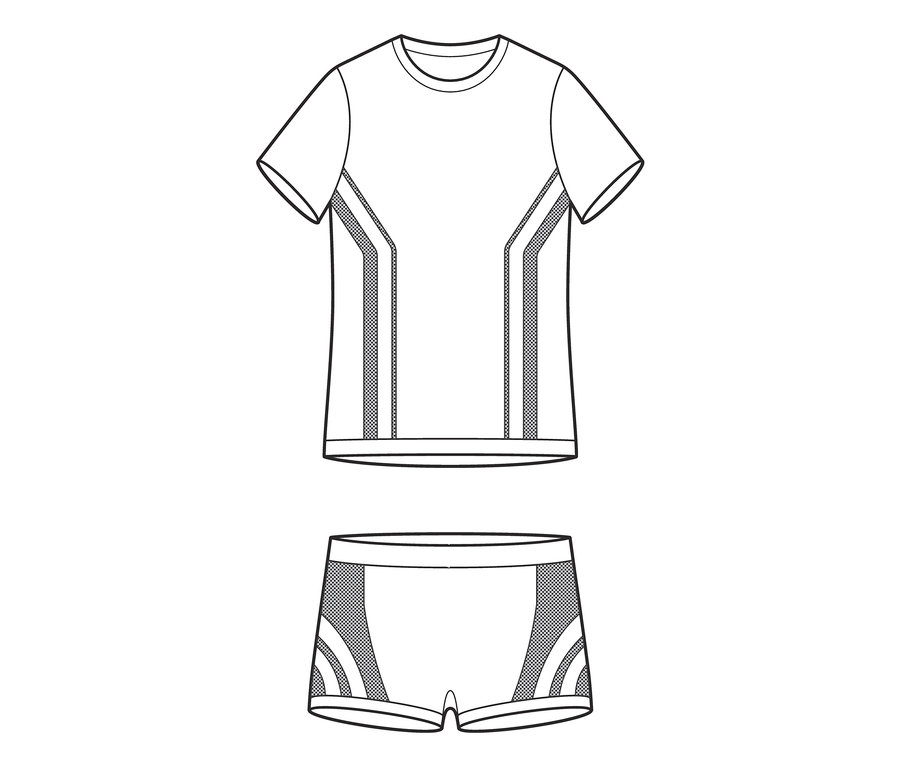 Obrázek sady sportovního spodního prádla.