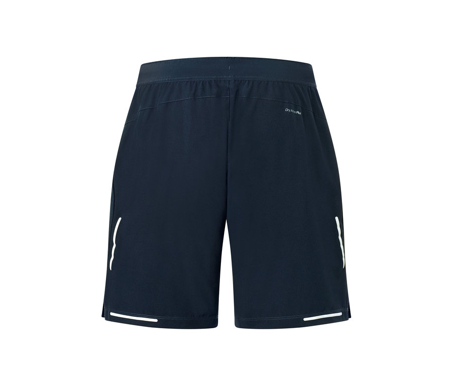Námořnicky modré sportovní šortky.