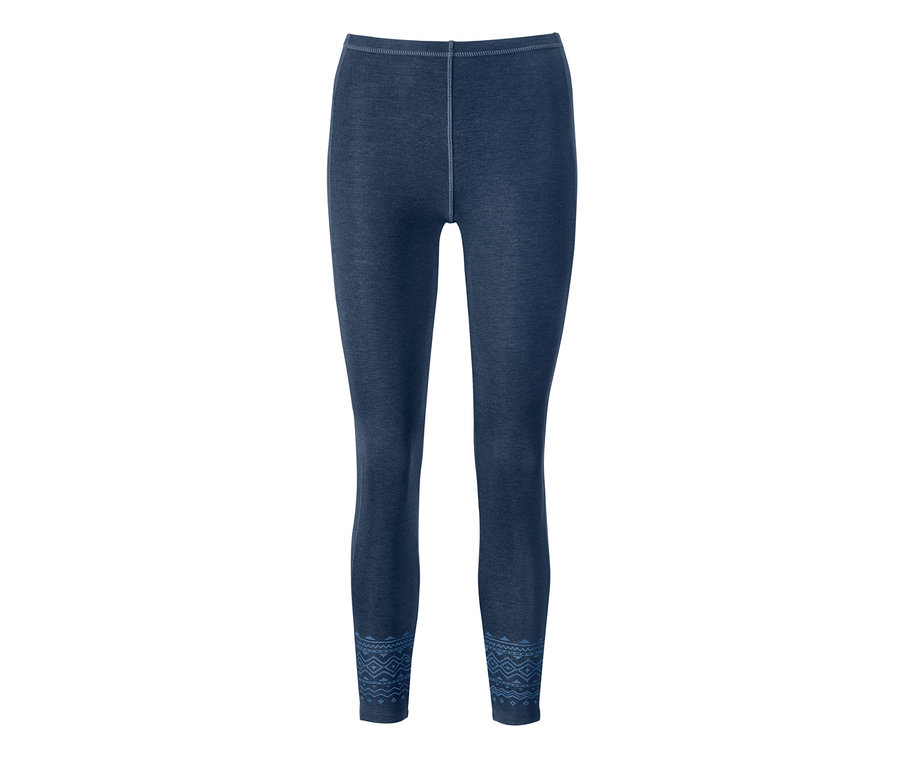 Modré funkční termokalhoty.