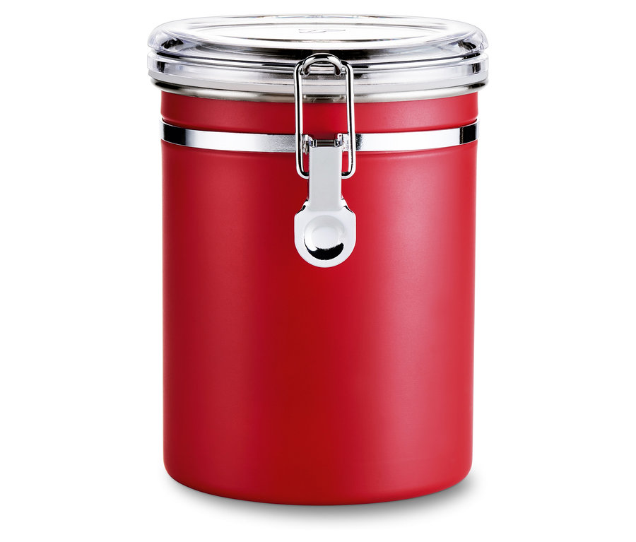 Vzduchotěsná dóza na kávu, červená