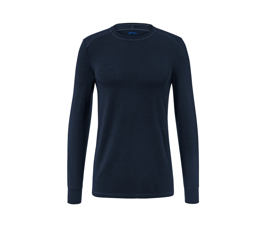 Tmavě modré tričko s dlouhým rukávem s certifikací RWS.