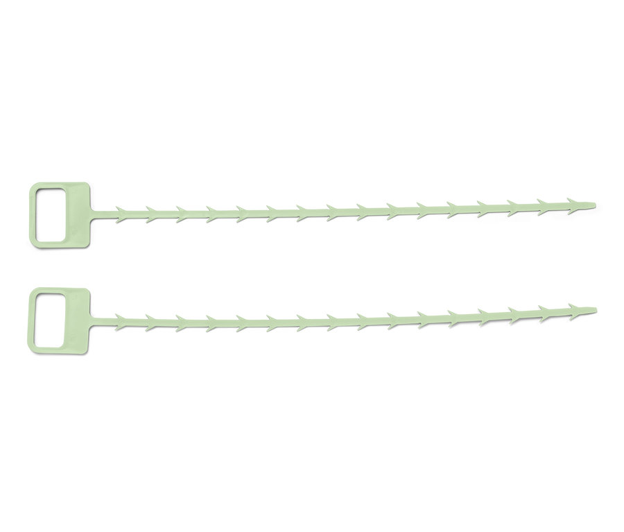 Dvě tyčinky na čištění odpadů.