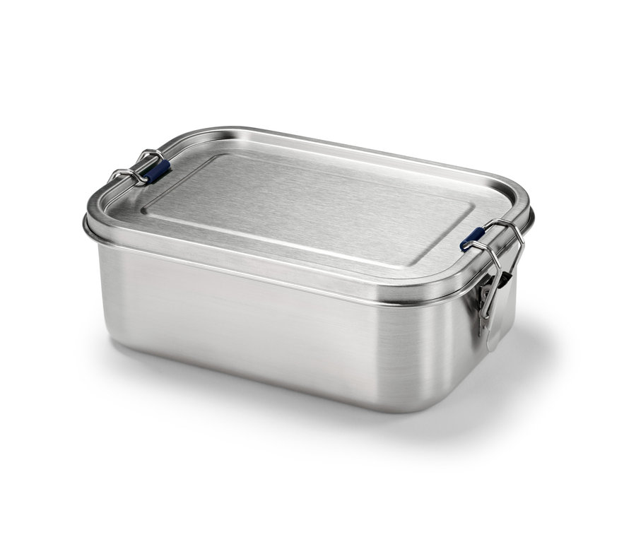 Nerezová cestovní dóza na svačinu.