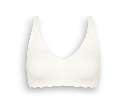 Měkká podprsenka sloggi ZERO Feel Bliss Soft Bra v hedvábně bílé barvě.
