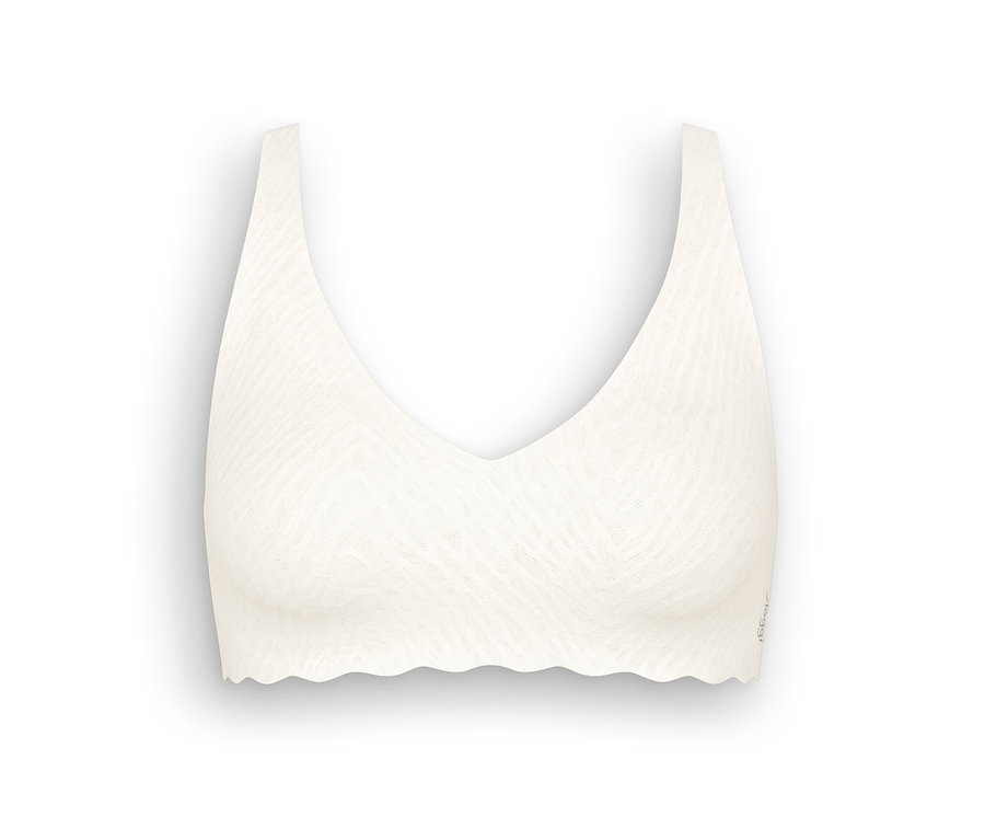 Měkká podprsenka sloggi ZERO Feel Bliss Soft Bra v hedvábně bílé barvě.