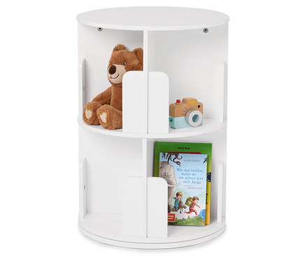 Otočný regál na knihy se 2 úrovněmi