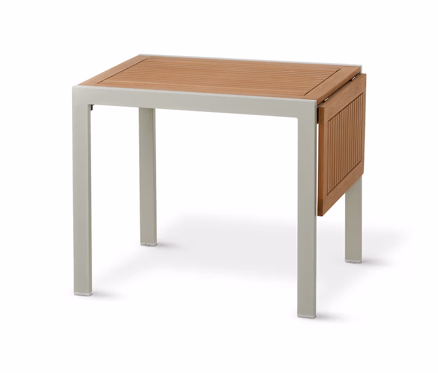 Rozkládací zahradní stůl cca 88/126 cm s hliníkovýma nohama.