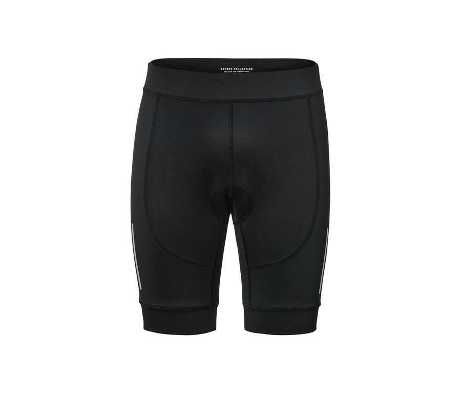 Černé cyklistické šortky.