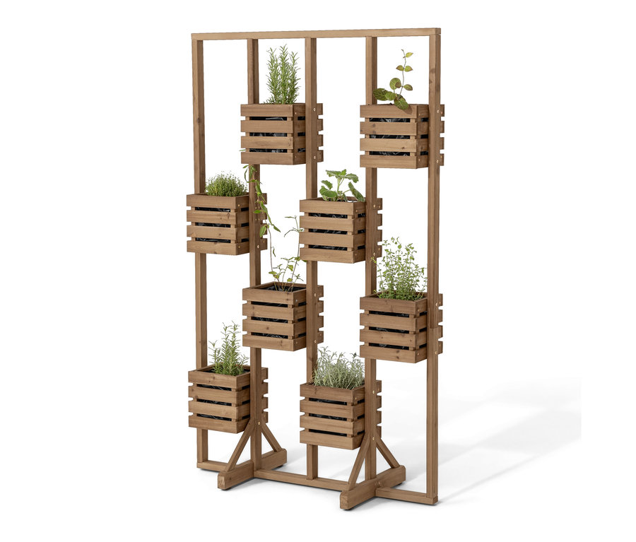 Stěna na živé rostliny »Tinus« s 8 truhlíky.