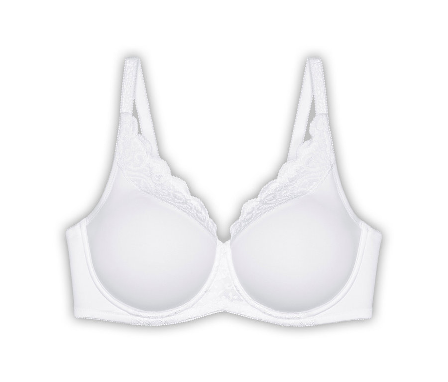 Bílá podprsenka Triumph Amourette zmenšující s krajkou.