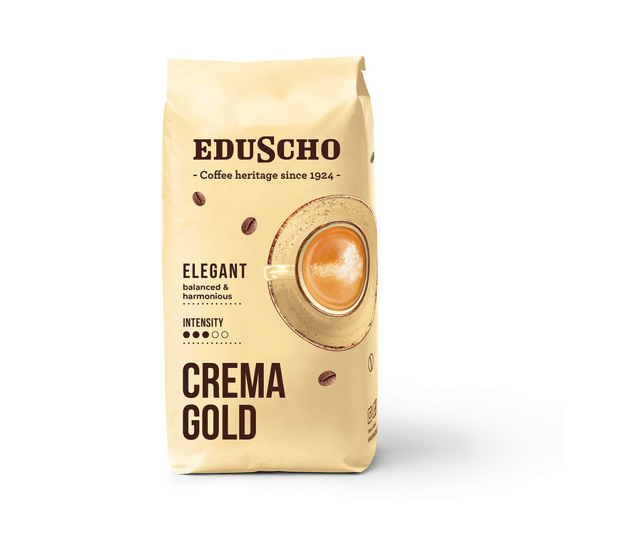 Eduscho Crema Gold – 1 kg zrnkové kávy