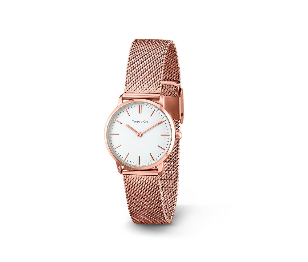 Dámské hodinky s milánským náramkem.