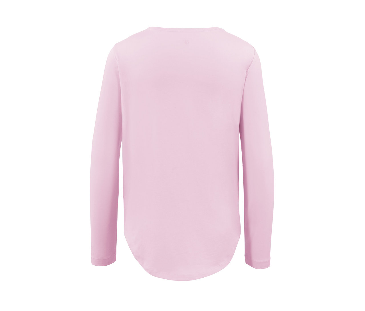 Světle růžové sportovní triko s dlouhým rukávem.