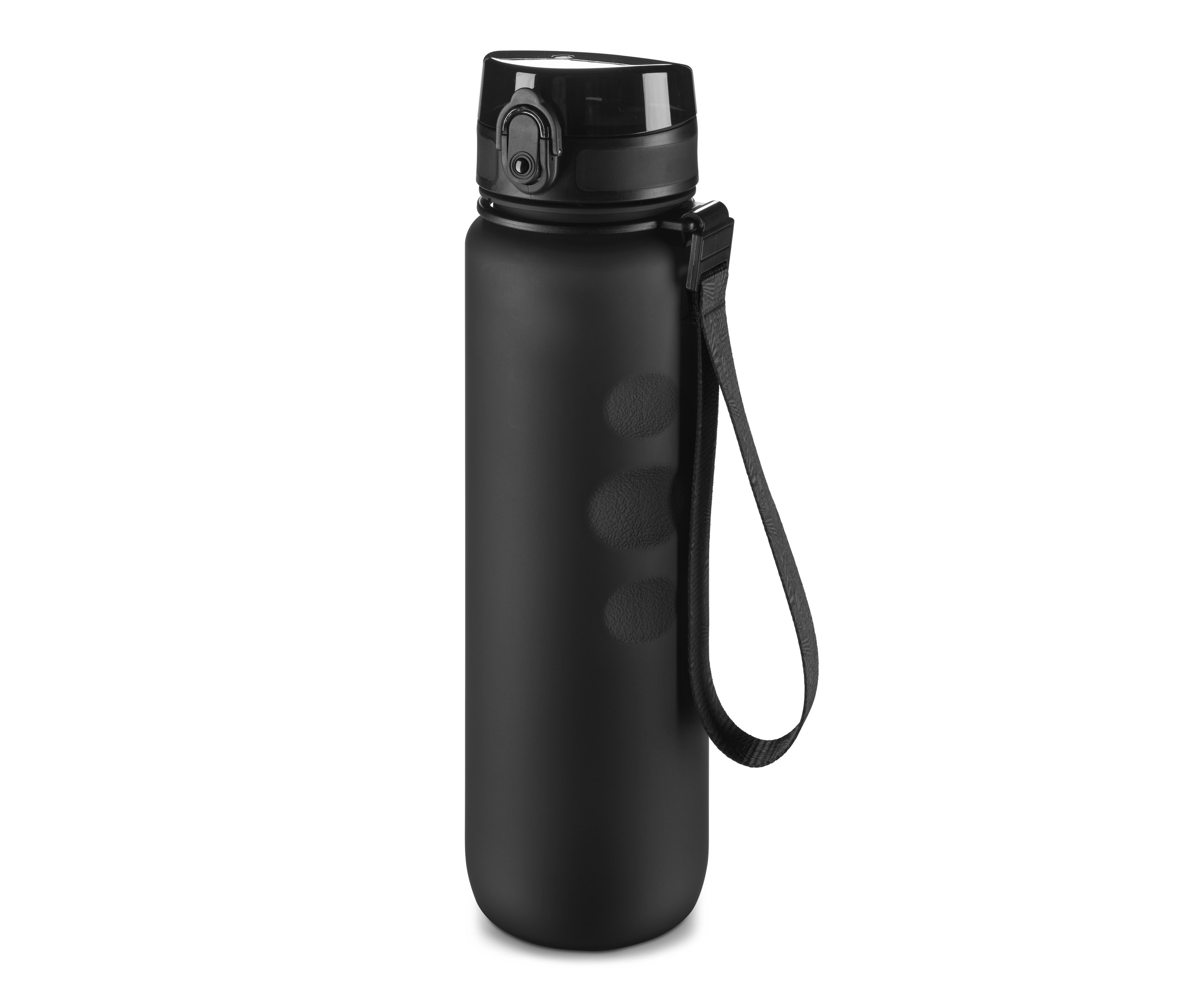 Černá lahev na pití.