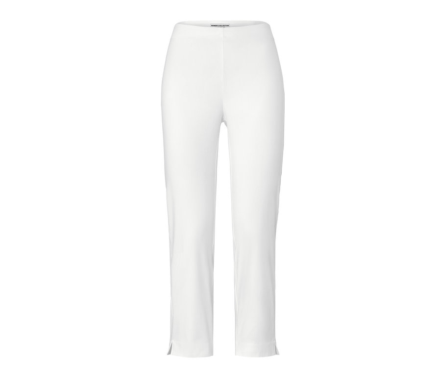 Bílé 7/8 strečové kalhoty.