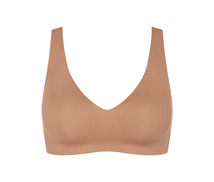 Měkká podprsenka sloggi ZERO Feel 2.0 Soft Bra v barvě nostalgic brown.