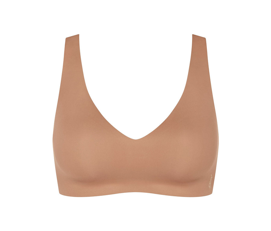 Měkká podprsenka sloggi ZERO Feel 2.0 Soft Bra v barvě nostalgic brown.