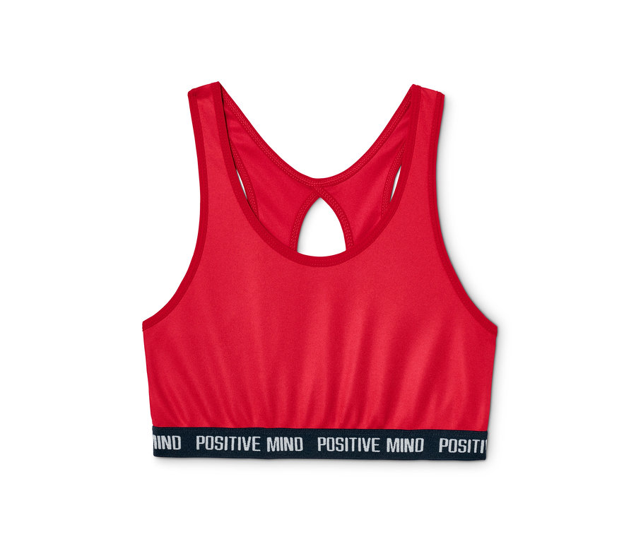 Červená sportovní podprsenka z 2dílné sady.