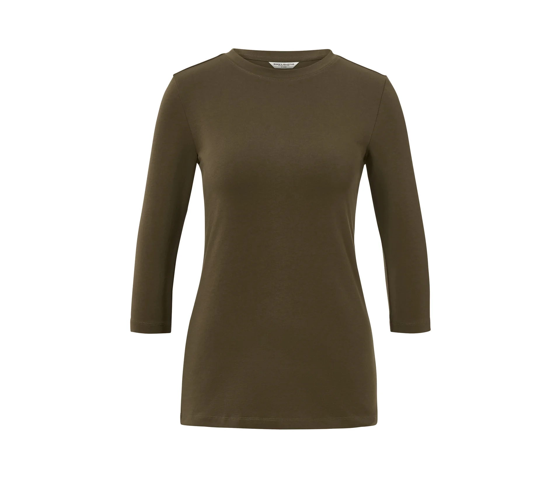 Triko s 3/4 rukávem, khaki